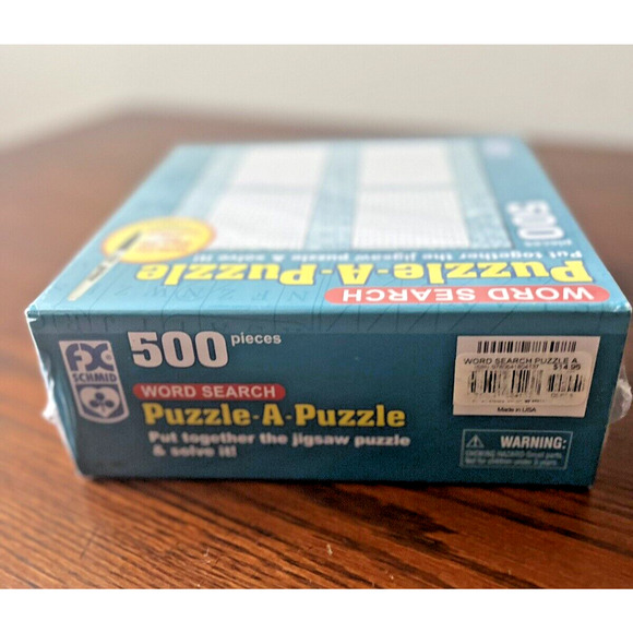 New Word Search Puzzle A Puzzle 500 piece Jigsaw Write on and Wipe off SCHMID - Picture 4 of 7